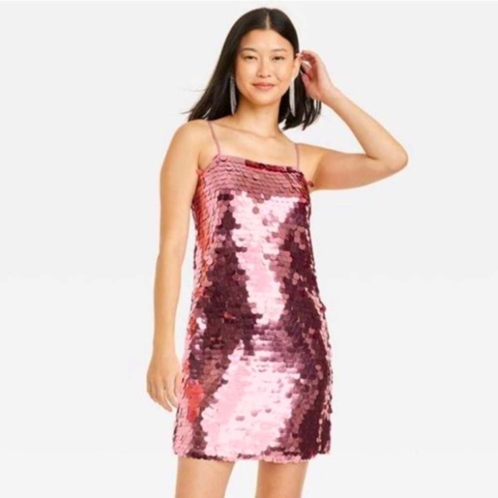 A New Day Pink sequin mini dress